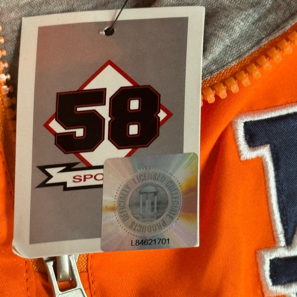 58 Sports Auburn University Half-Zip Windbreaker Jacket, XL - Picture 5 of 7